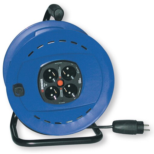 Cable reel 50 m PVC 3G1,5 French socket